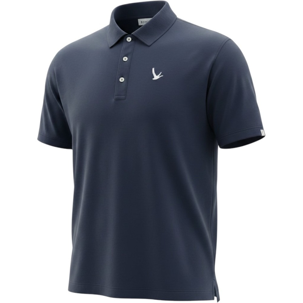 Linksoul Navy Blue Short Sleeve Polo Shirt size XXL‎ super soft button collar
